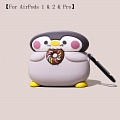 Cute Doughnut Penguin | Silicone Case for Apple AirPods 1, 2, Pro Cosplay